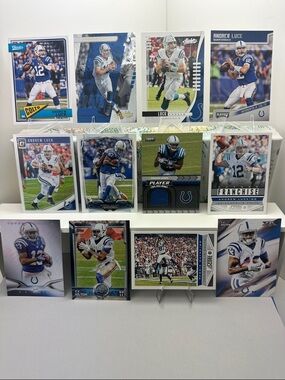 Andrew Luck Colts lot of 12 w/ TY Hilton, Reggie Wayne & Marlon Mack Patch card